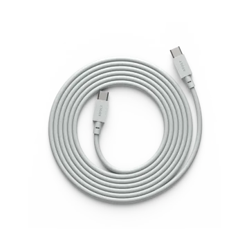Cable 1 USB-C to USB-C charging cable 2 m - Gotland grey - Avolt