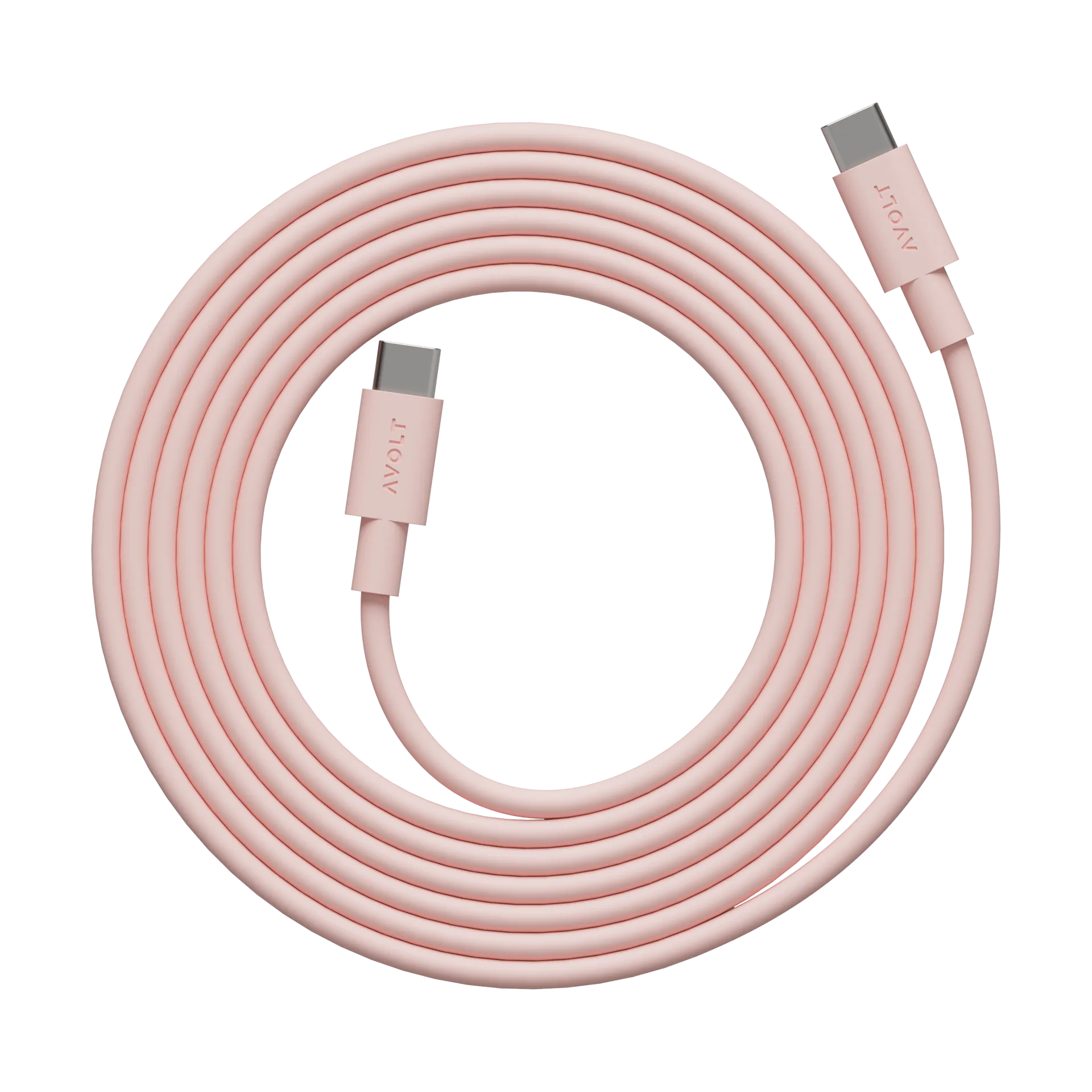 Cable 1 USB-C to USB-C charging cable 2 m, New Pink Avolt