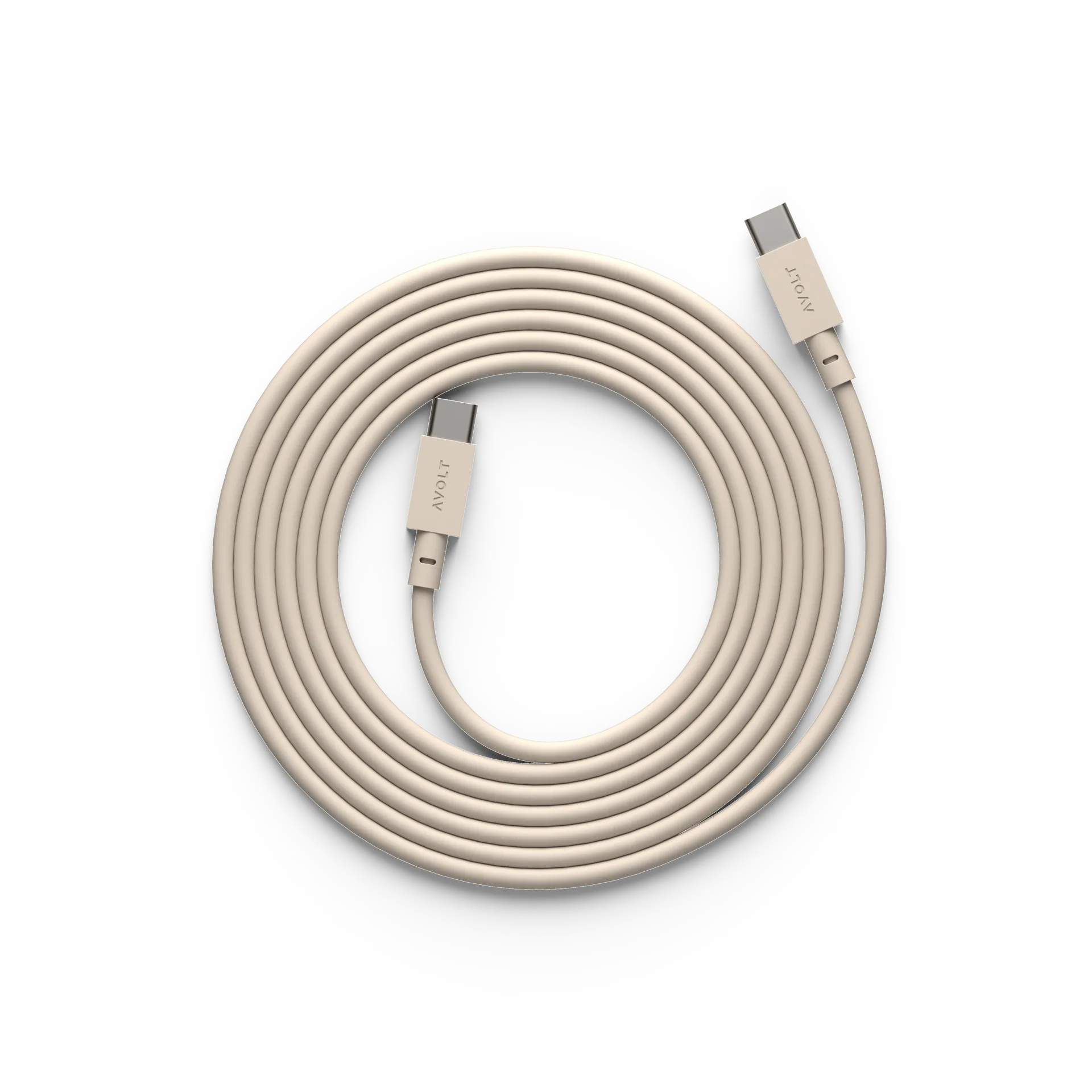 Cable 1 USB-C to USB-C charging cable 2 m, Nomad sand Avolt