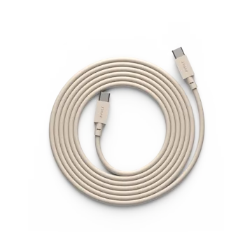 Cable 1 USB-C to USB-C charging cable 2 m - Nomad sand - Avolt