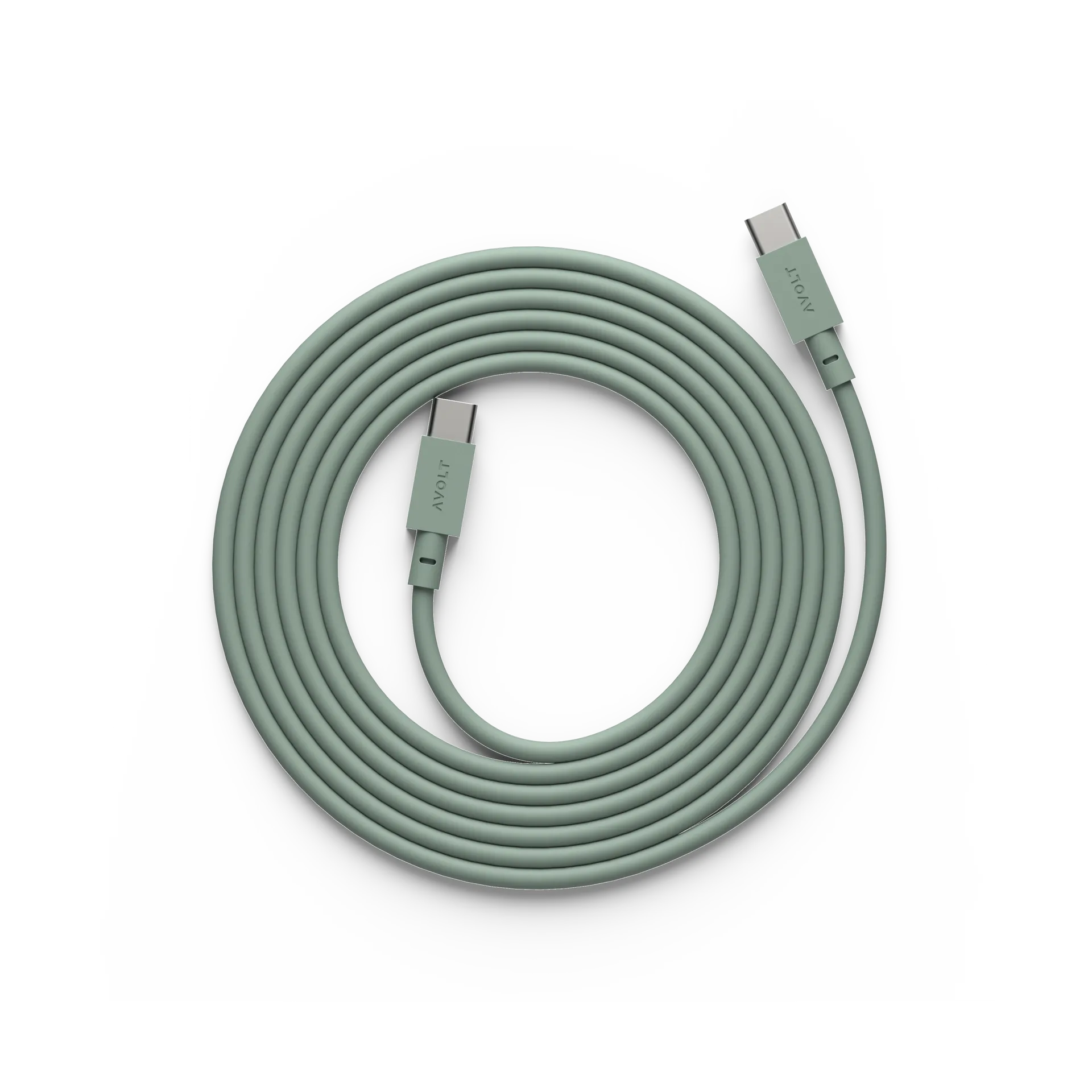 Cable 1 USB-C to USB-C charging cable 2 m, Oak green Avolt