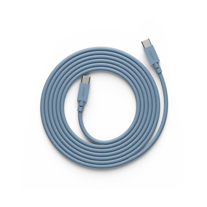 Cable 1 USB-C to USB-C charging cable 2 m - Shark blue - Avolt