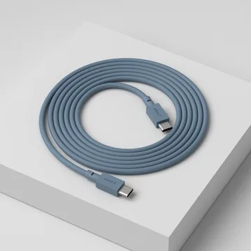 Cable 1 USB-C to USB-C charging cable 2 m - Shark blue - Avolt