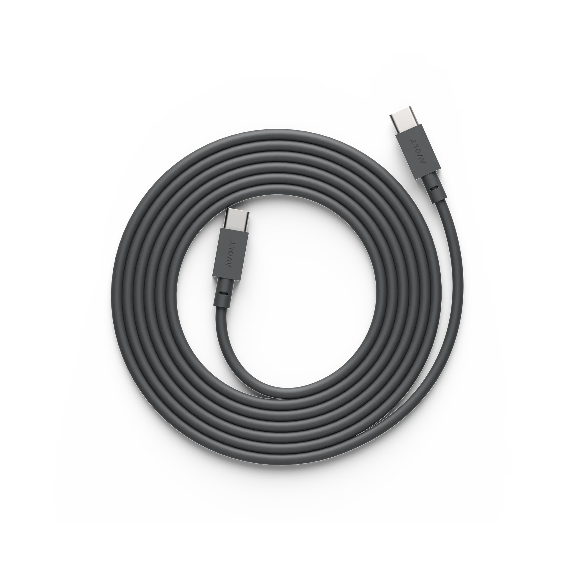 Cable 1 USB-C to USB-C charging cable 2 m, Stockholm black Avolt