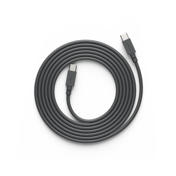 Cable 1 USB-C to USB-C charging cable 2 m - Stockholm black - Avolt