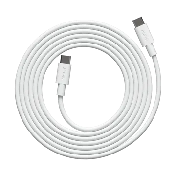 Cable 1 USB-C to USB-C charging cable 2 m - White Martinelli Luce Edition - Avolt