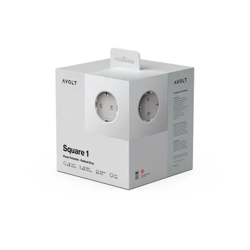 Square 1 power strip USB-C 30W 3 m - Gotland Gray - Avolt