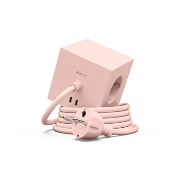 Square 1 power strip USB-C 30W 3 m - New Pink - Avolt