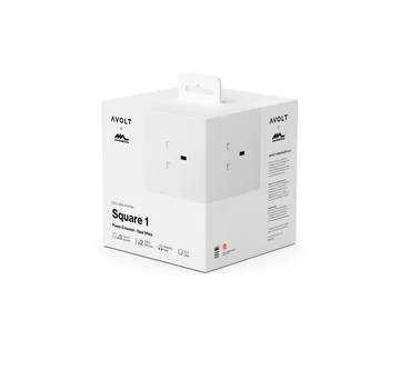 Square 1 UK power strip USB-C 30W 1.8 m - White Martinelli Luce edition - Avolt