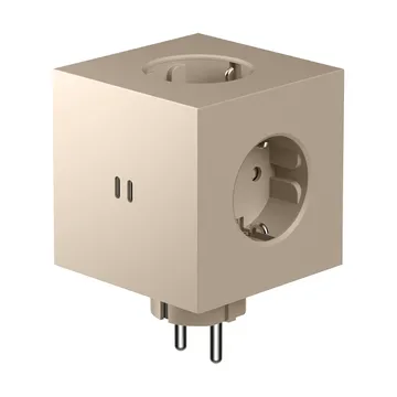 Square 2 outlet - Beige - Avolt
