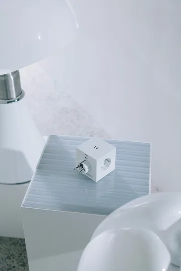 Square 2 outlet - Martinelli Luce Opal White - Avolt