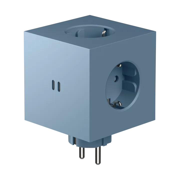 Square 2 outlet - Shark Blue - Avolt