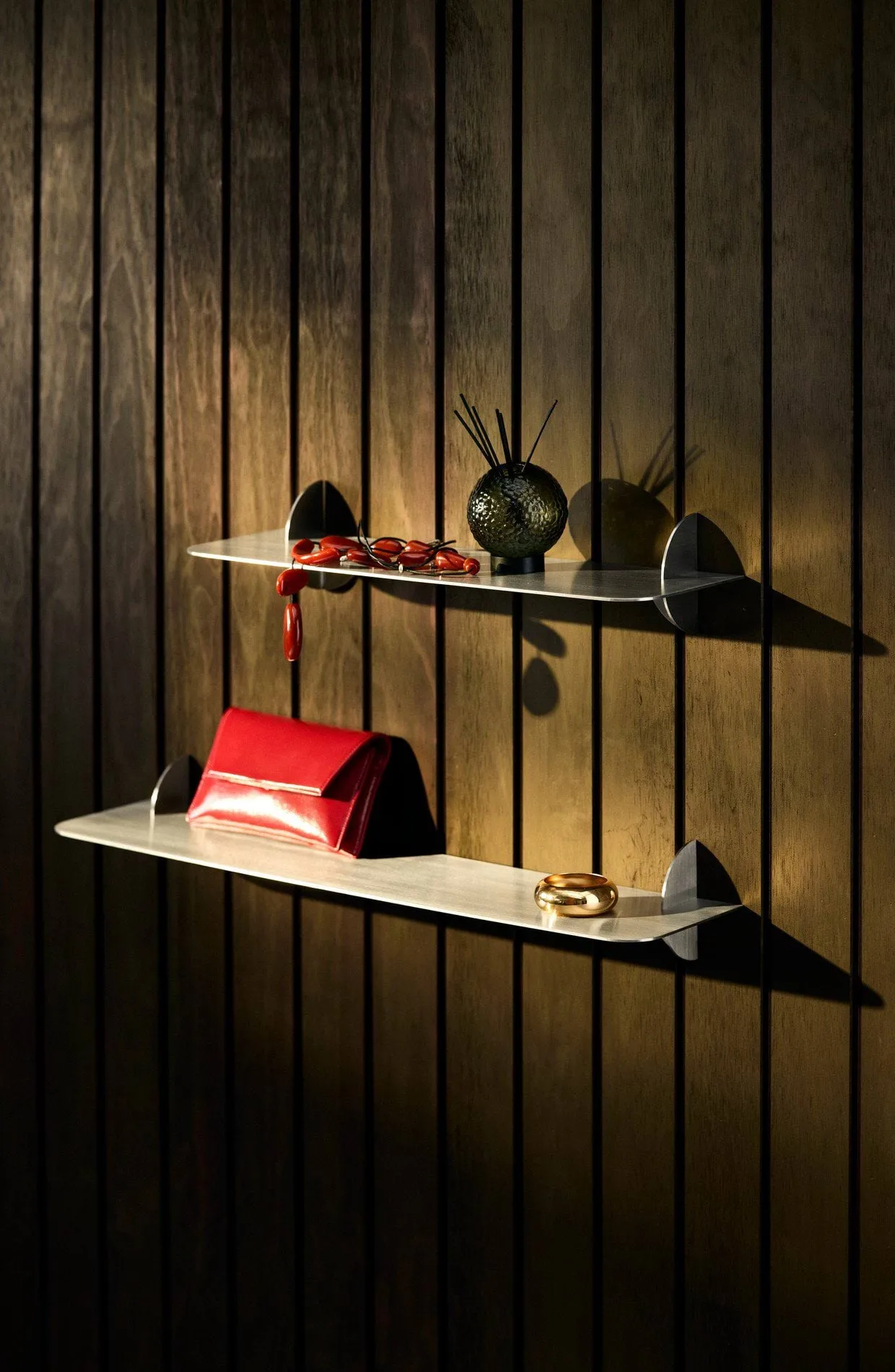 Aedes shelf, Silver-coloured, 80 cm AYTM