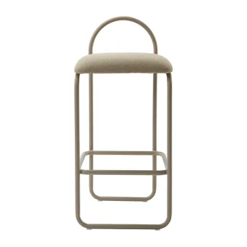 Angui bar stool bouclé - Taupe - AYTM