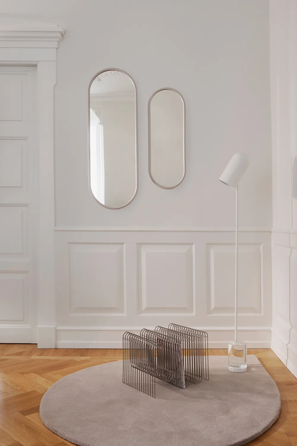 Angui mirror oval 108 cm, Taupe AYTM
