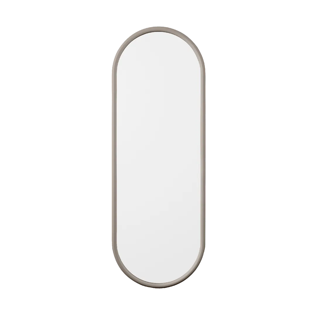 Angui mirror oval 78 cm, Taupe AYTM