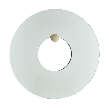 Castellum wall mirror Ø80 cm - Clear-travertine - AYTM
