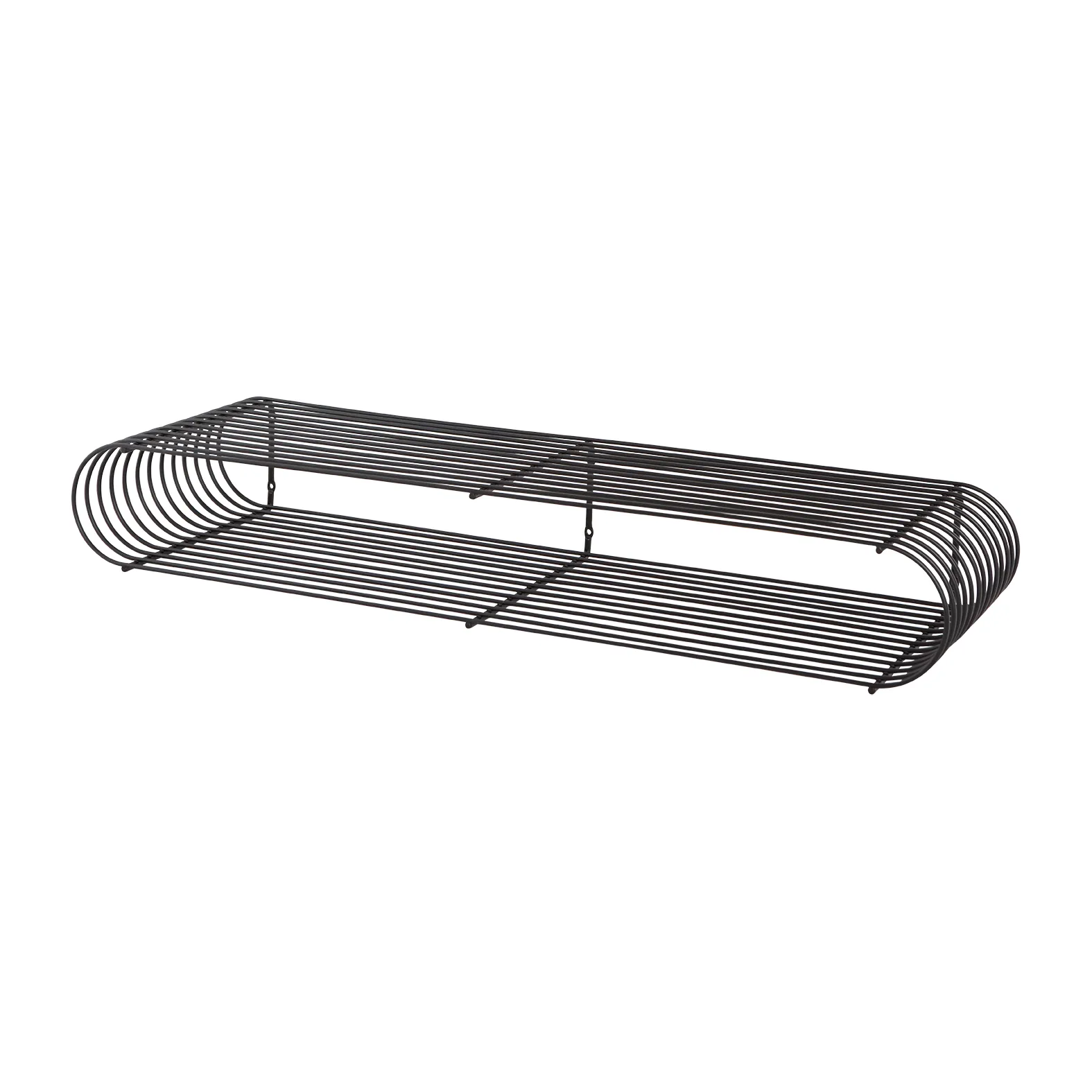 Curva shelf 80.4 cm, Black AYTM