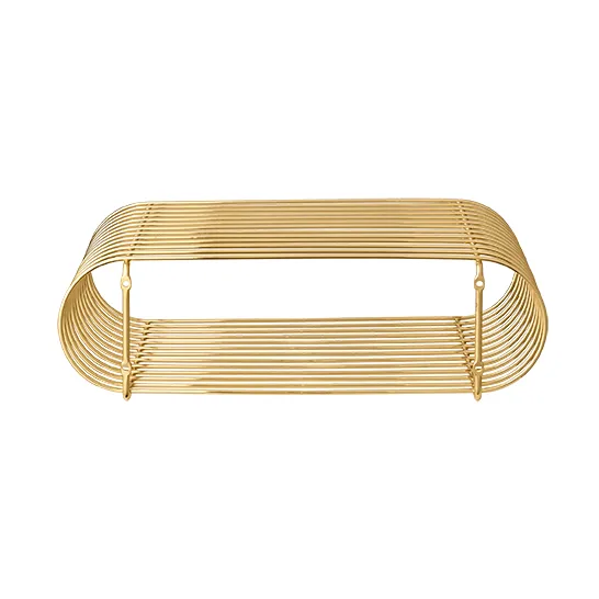 Curva shelf, brass AYTM