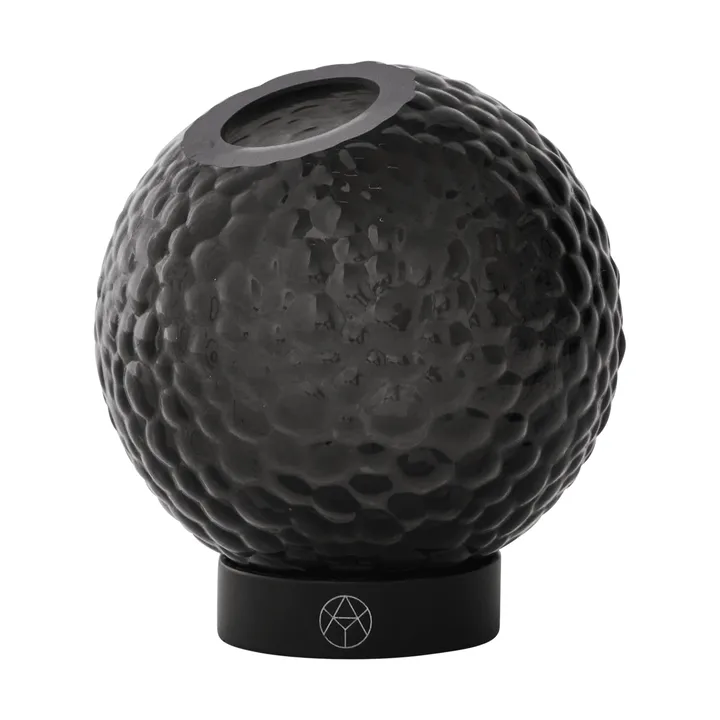 Globe bubbles vase Ø10 cm - Black - AYTM