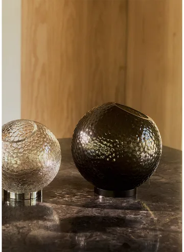 Globe bubbles vase Ø21 cm - Black - AYTM