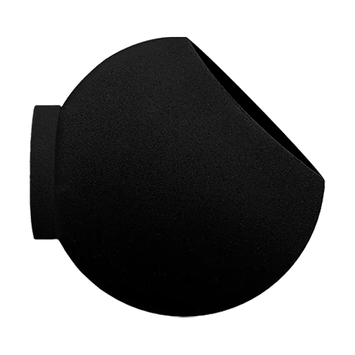 Globe flower pot vägg Ø17 cm - Black - AYTM
