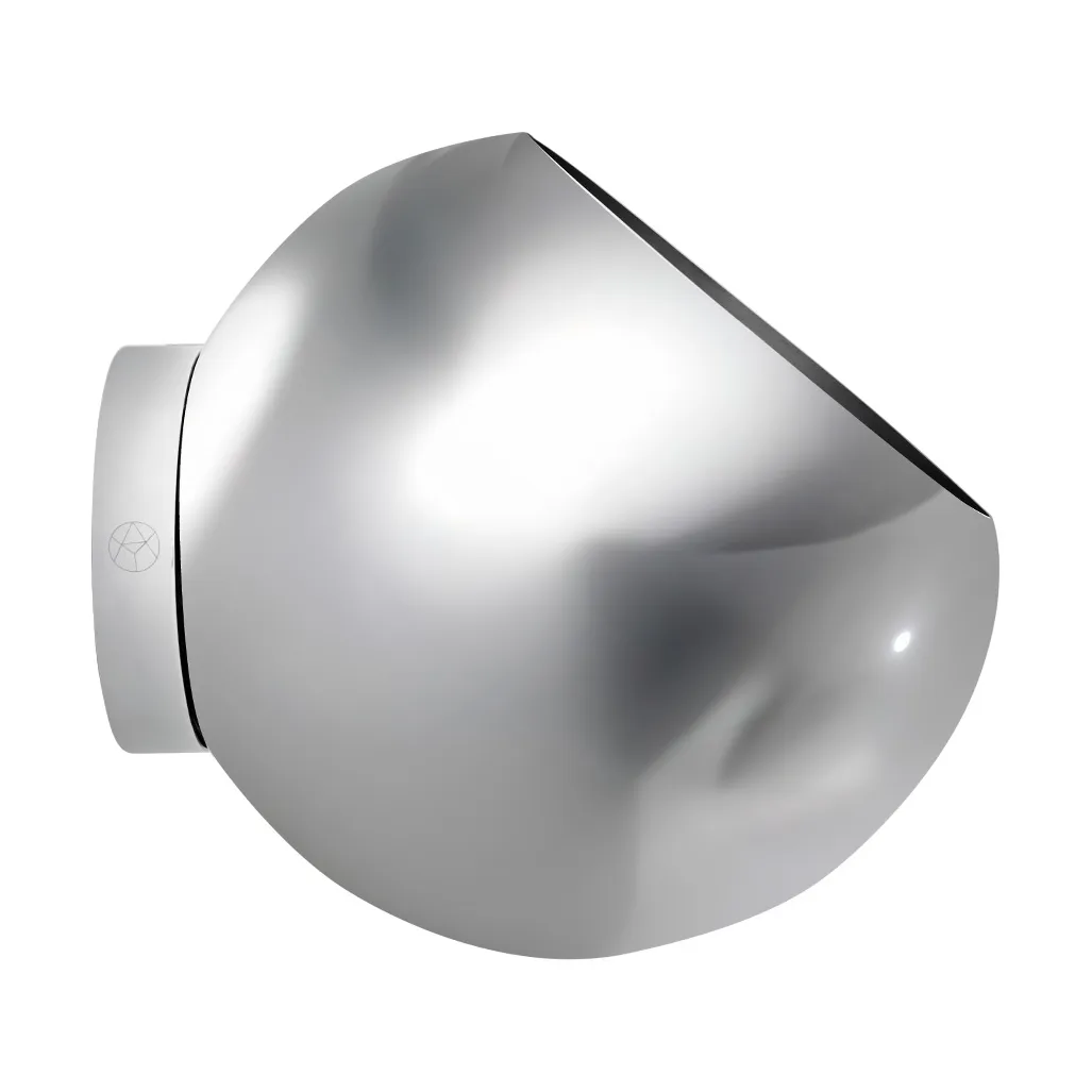 Globe flower pot wall Ø21 cm, Silver AYTM