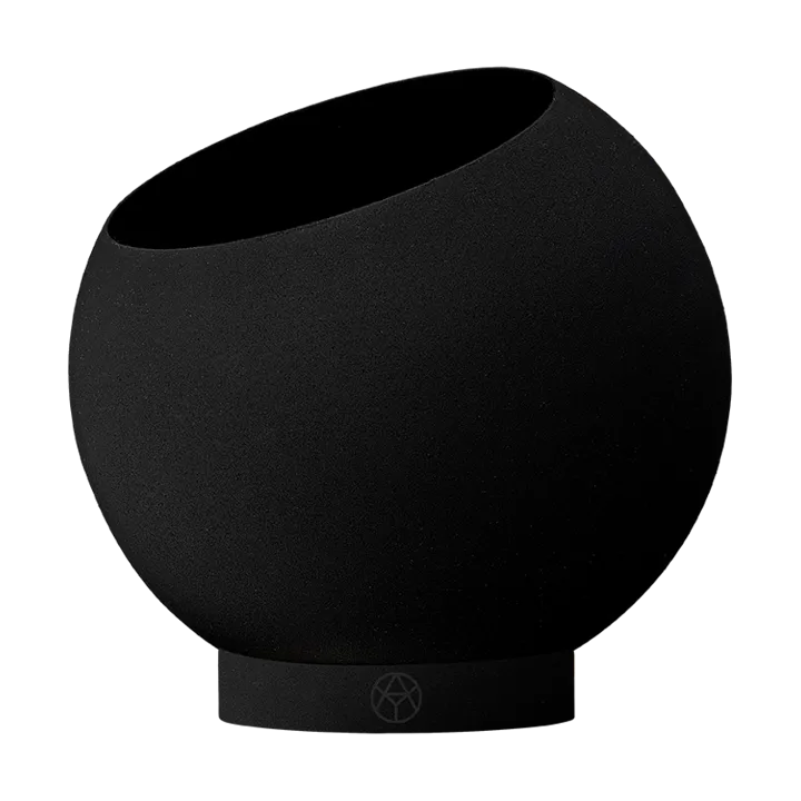 Globe flowerpot Ø17 cm - Black - AYTM
