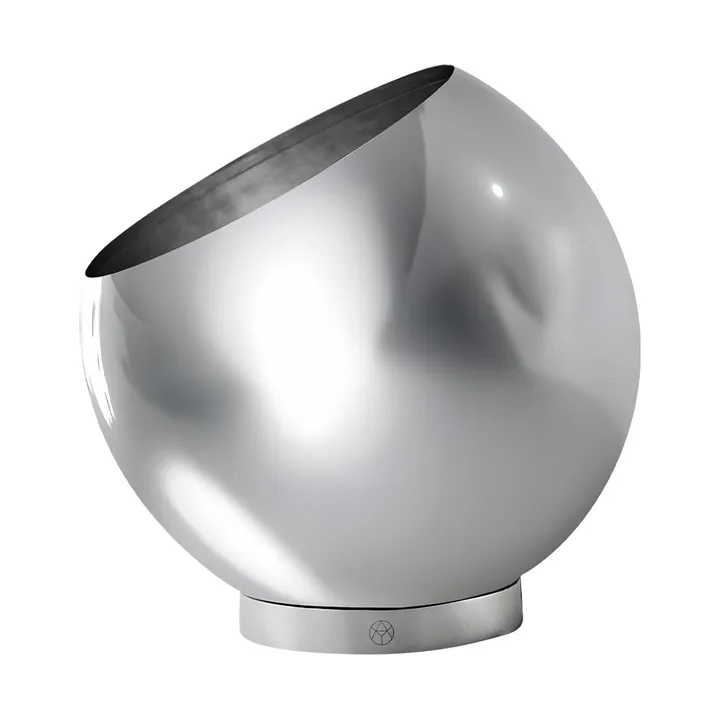 Globe flowerpot Ø17 cm - Silver - AYTM
