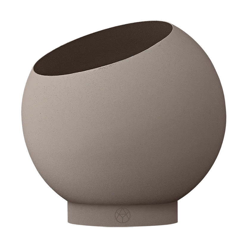 Globe flowerpot Ø17 cm, Taupe AYTM