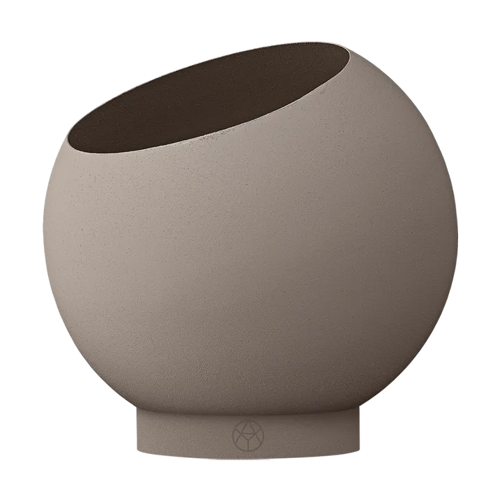Globe flowerpot Ø17 cm - Taupe - AYTM