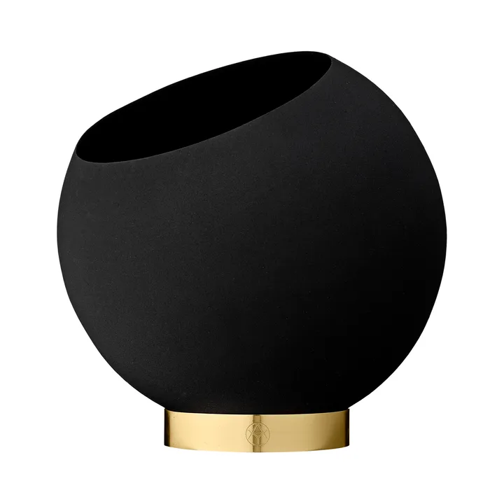 Globe flowerpot Ø21 cm - Black - AYTM