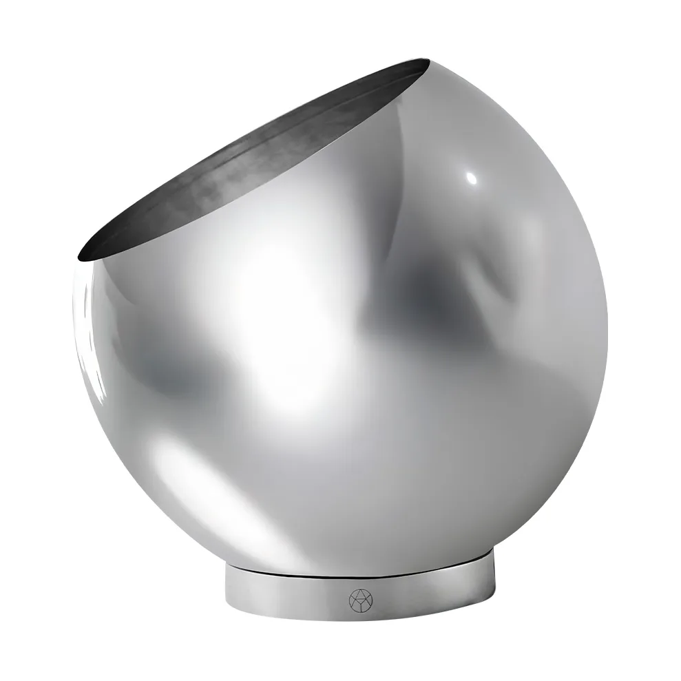 Globe flowerpot Ø21 cm, Silver AYTM