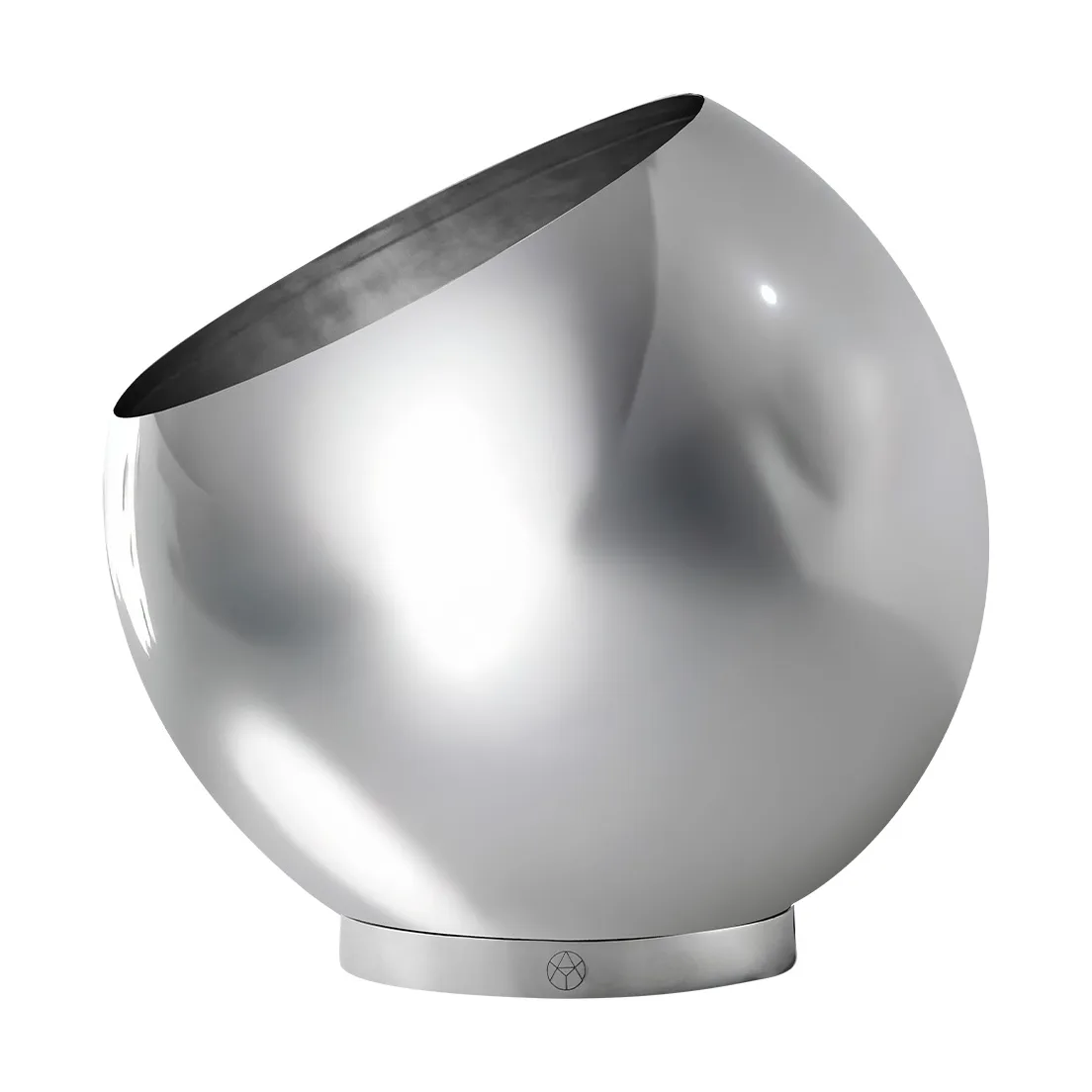 Globe flowerpot Ø37 cm, Silver AYTM