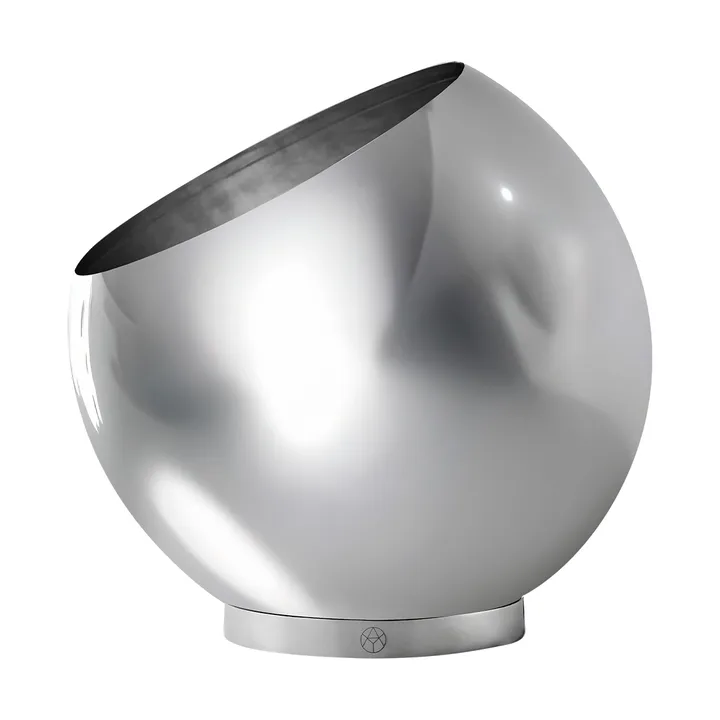 Globe flowerpot Ø37 cm - Silver - AYTM