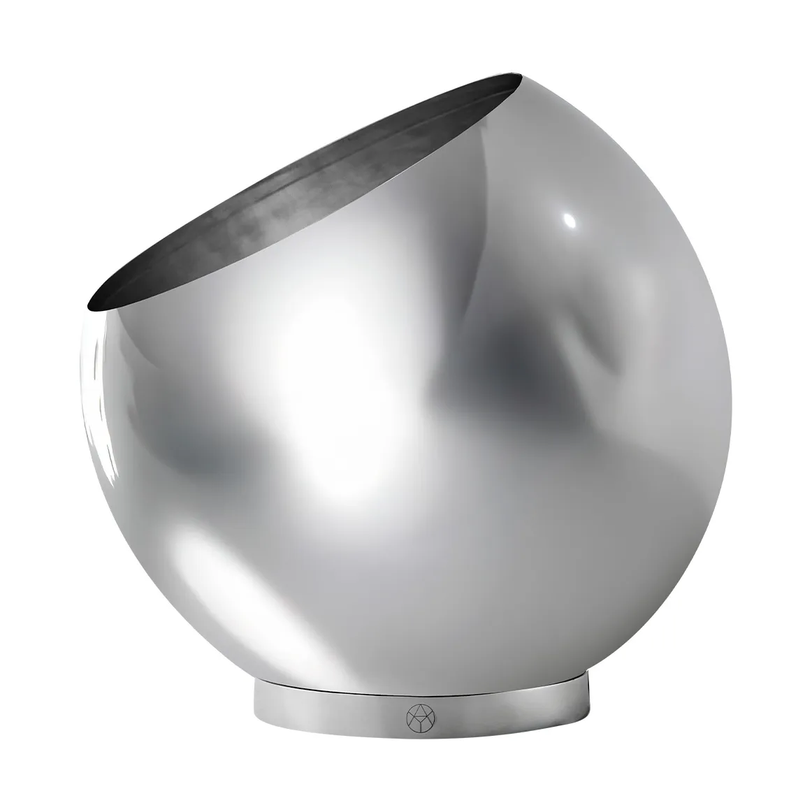 Globe flowerpot Ø43 cm, Silver AYTM