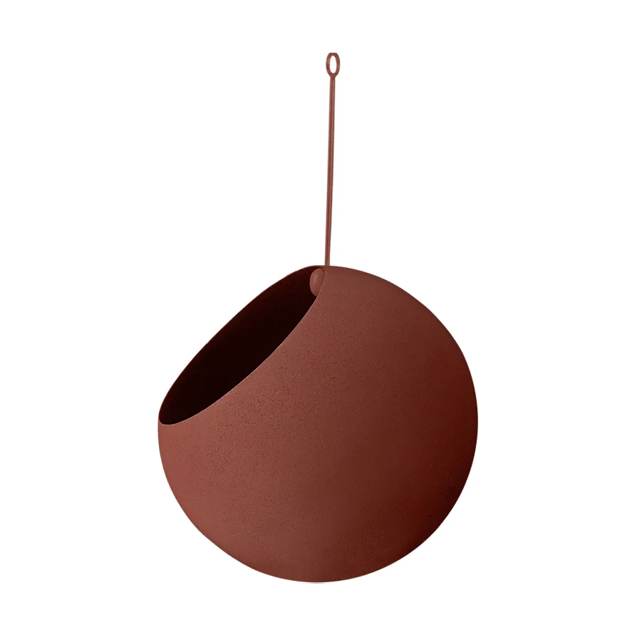 GLOBE hanging pot Ø17 cm h28 cm, Gingerbread AYTM