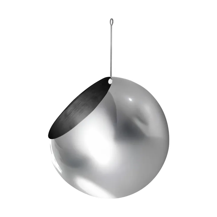 GLOBE hanging pot Ø17 cm h28 cm - Silver - AYTM