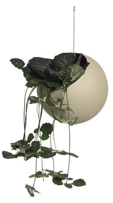 GLOBE hanging pot Ø17 cm h28 cm - Taupe - AYTM