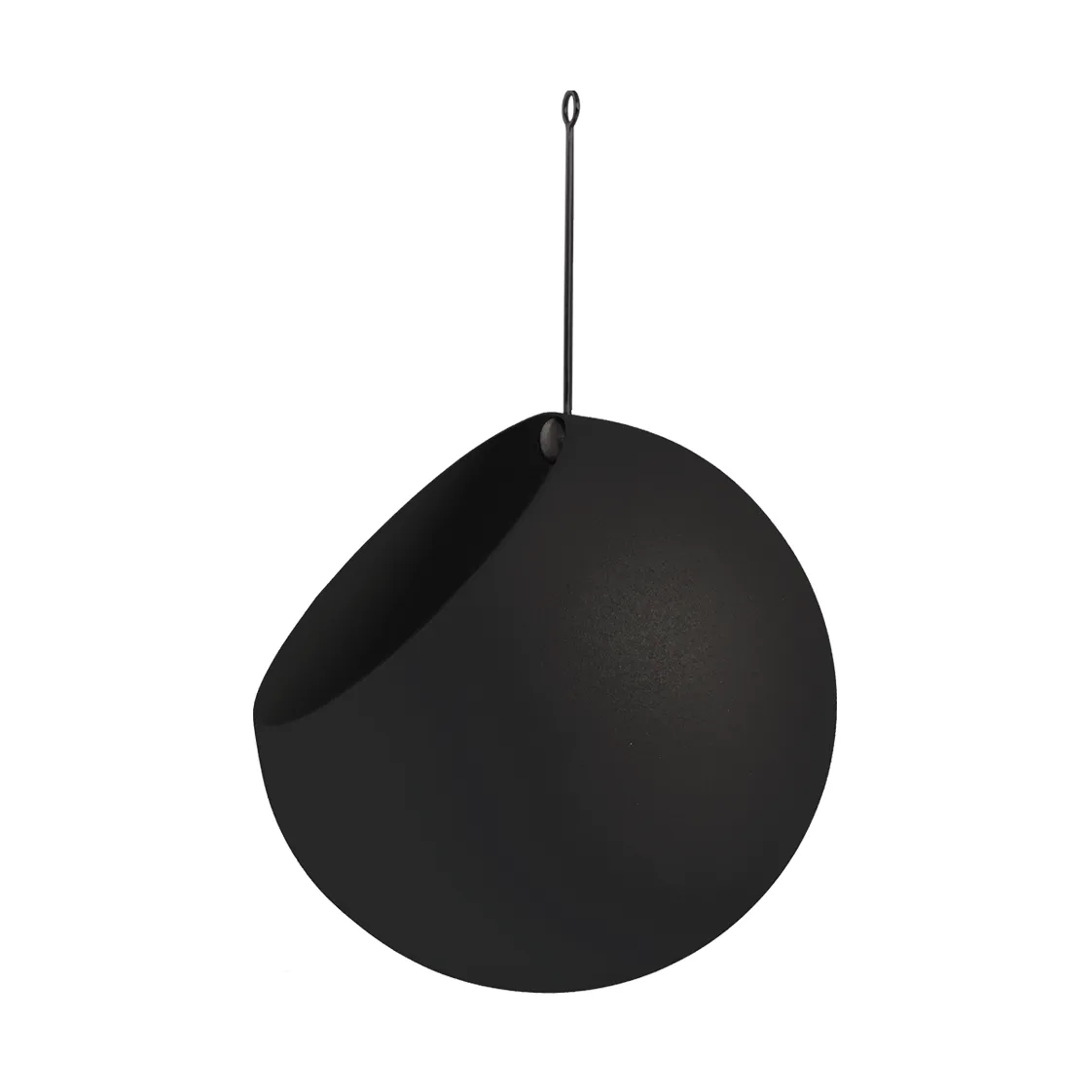 GLOBE hanging pot Ø21 cm h32 cm, Black AYTM