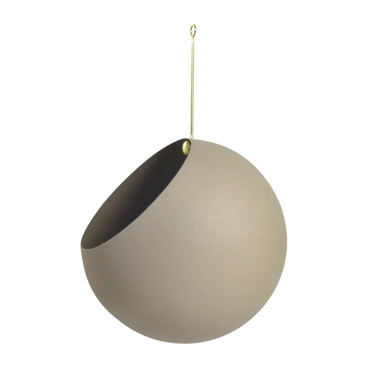 GLOBE hanging pot Ø21 cm h32 cm - Taupe - AYTM