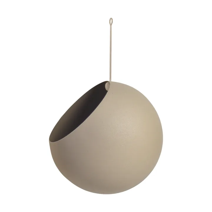 GLOBE hanging pot Ø21 cm h32 cm - Taupe - AYTM