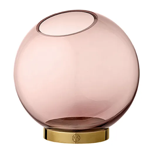 Globe vase medium, rose-gold AYTM