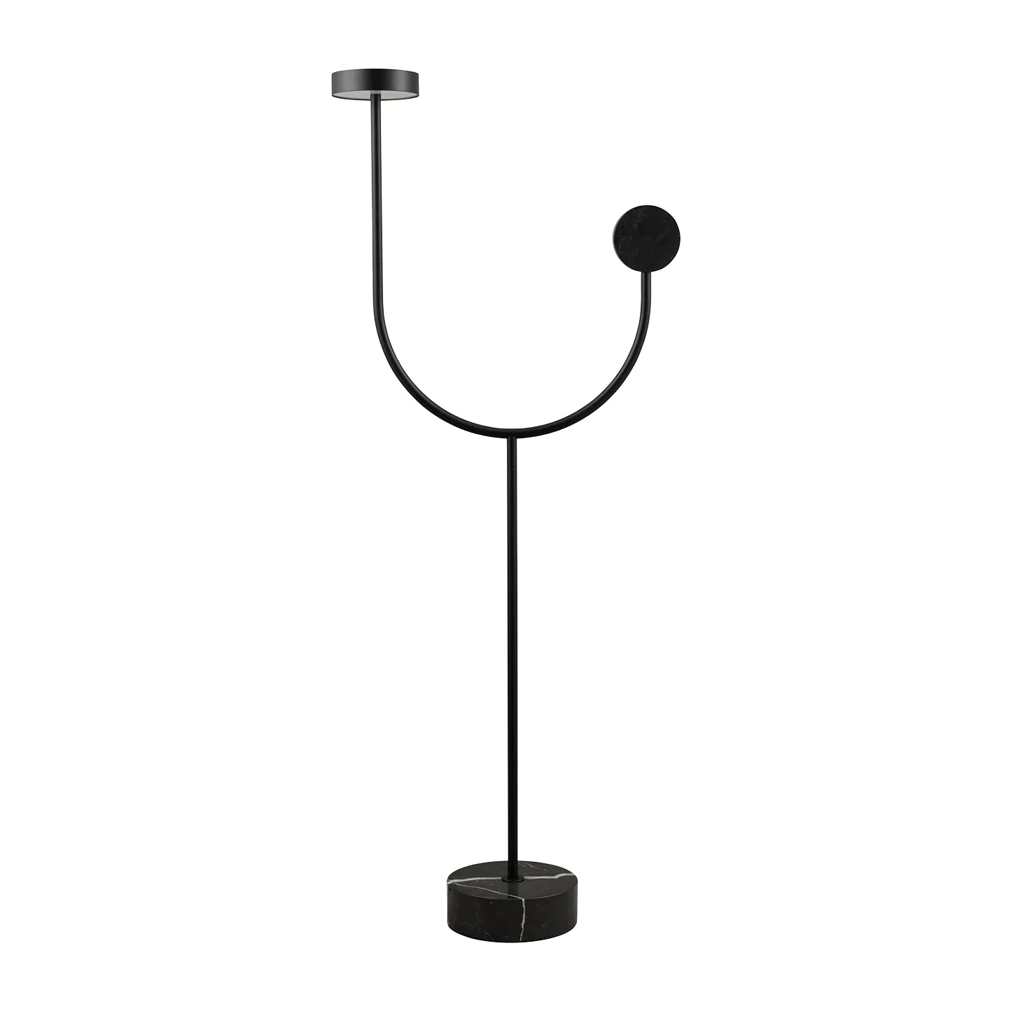 GRASIL floor lamp 51.5x127.6 cm, Black/black AYTM