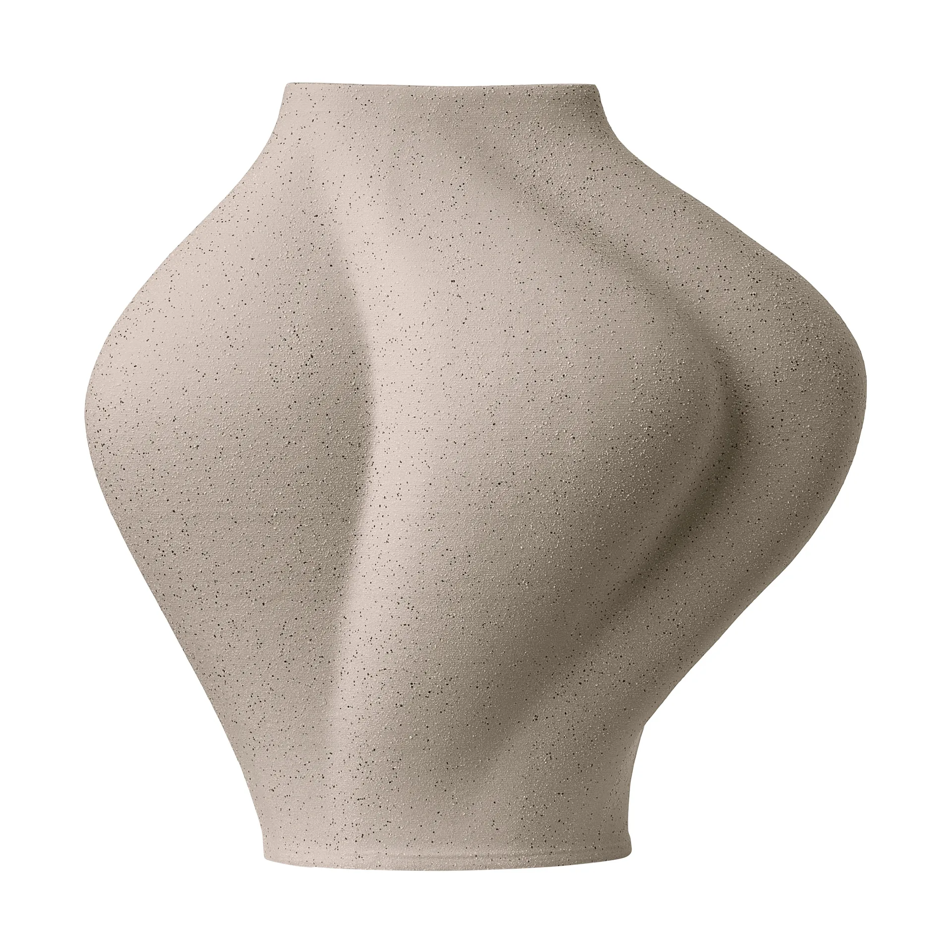 Saltare vase, Taupe, Ø13.8x30 cm AYTM