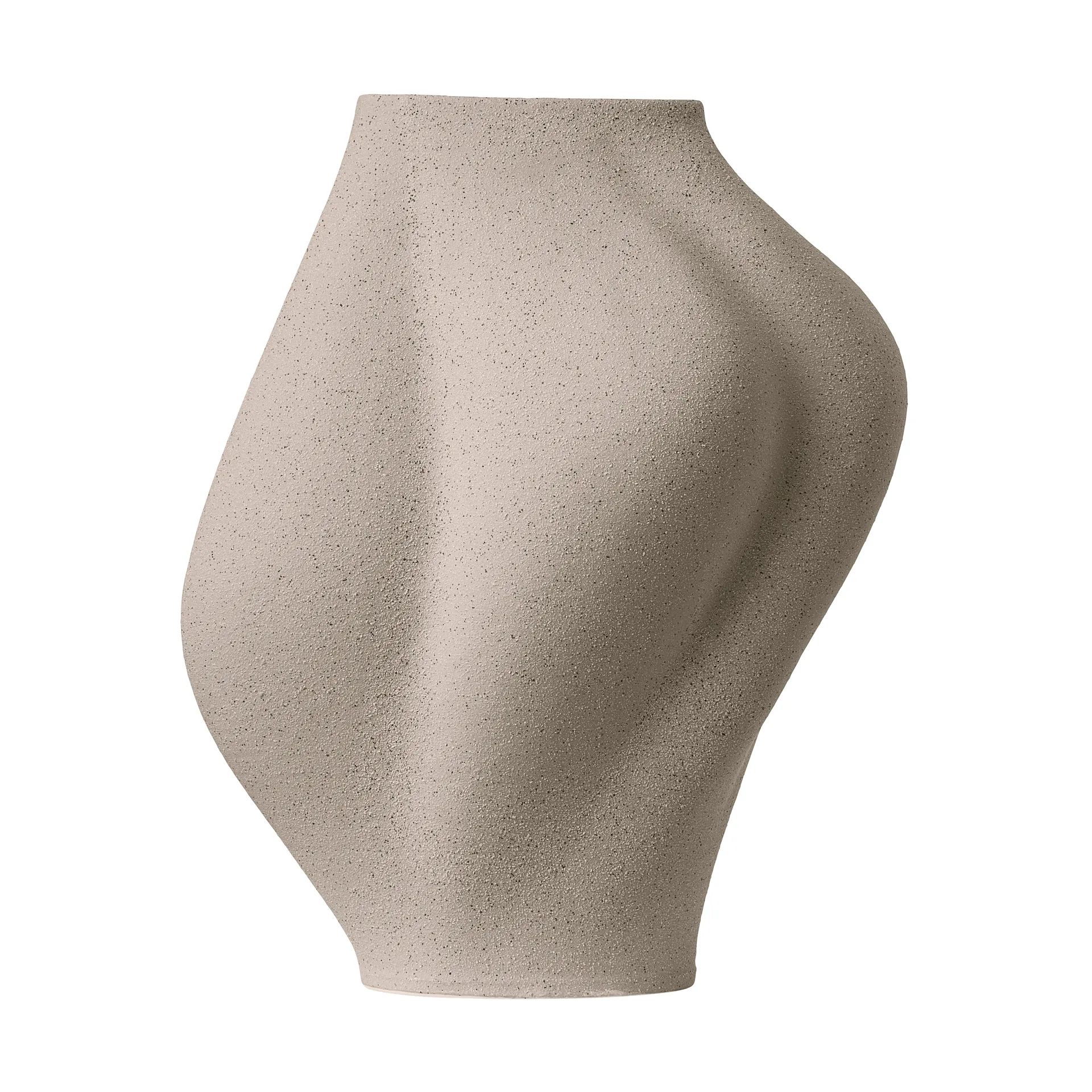 Saltare vase, Taupe, Ø17x35 cm AYTM