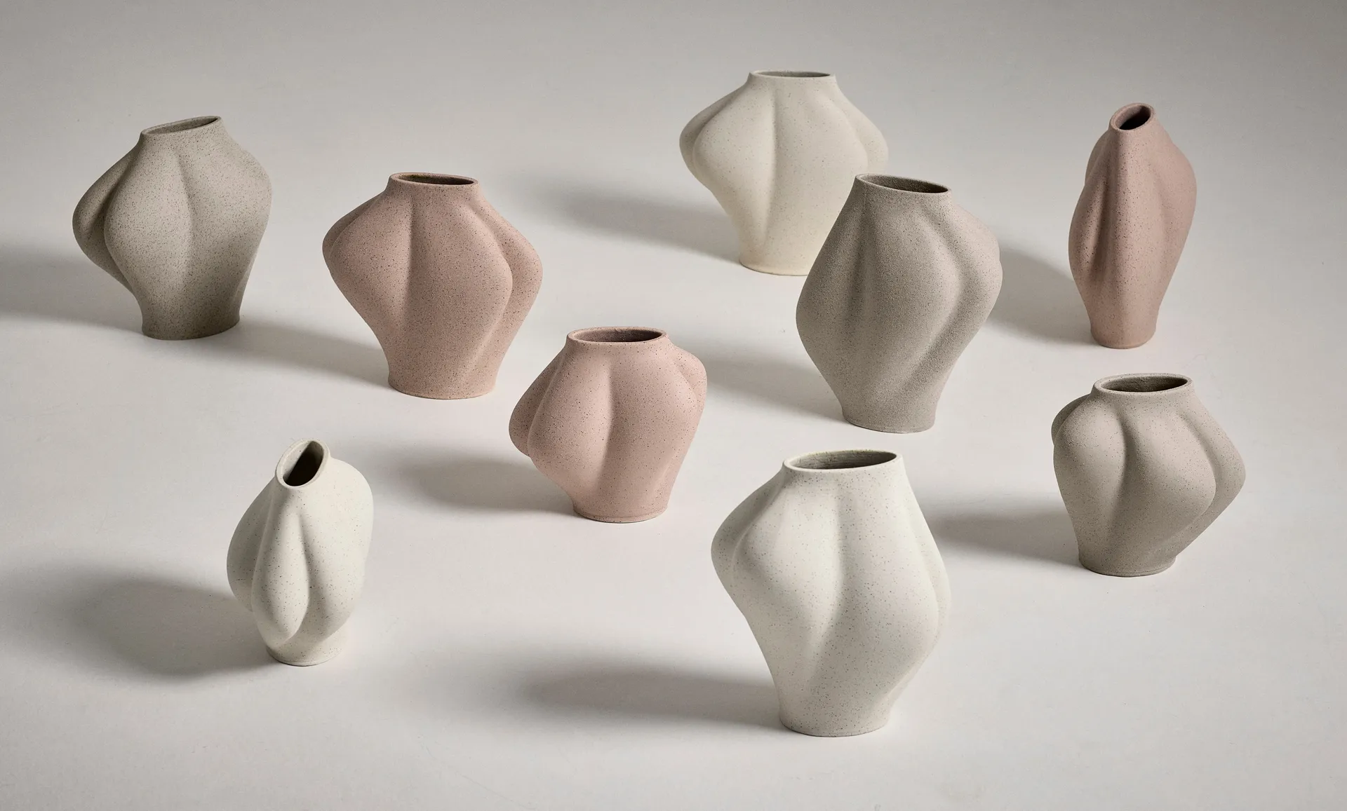 Saltare vase, Taupe, Ø17x35 cm AYTM