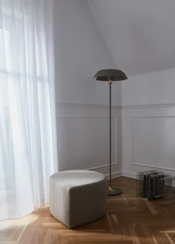 Stilla pouf bouclé - Taupe - AYTM