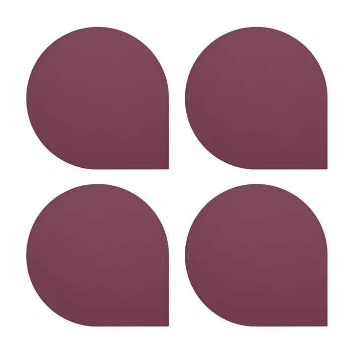 Stoa coaster 4-pack - Bordeaux - AYTM