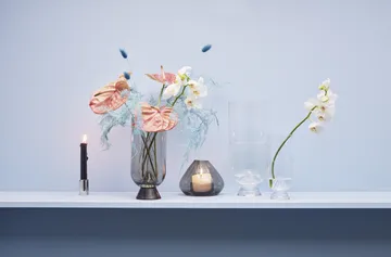Uno lantern-vase 12 cm - Black - AYTM